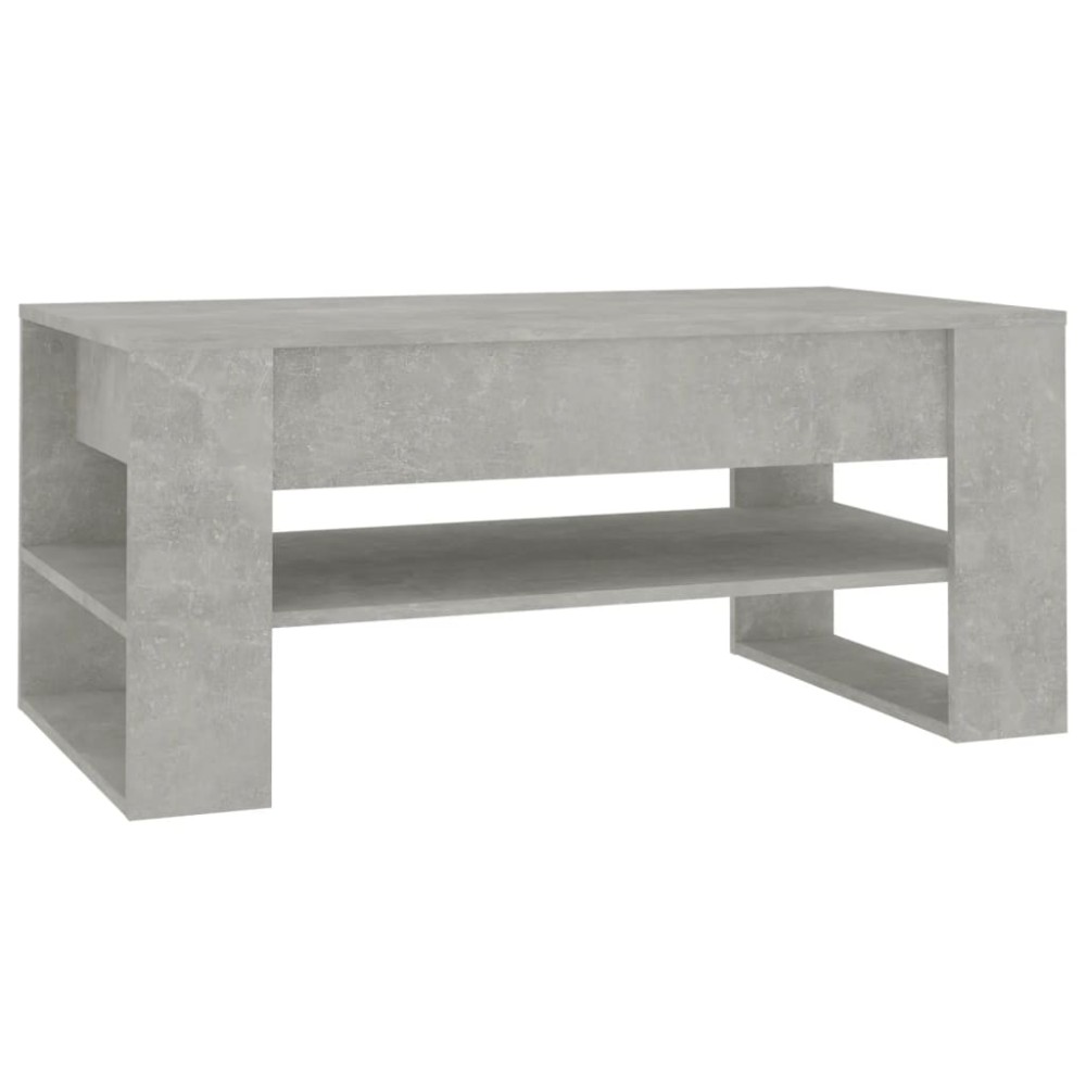 vidaXL Măsuță de cafea, gri beton, 102x55x45 cm, lemn prelucrat
