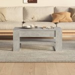 vidaXL Măsuță de cafea, gri beton, 102x55x45 cm, lemn prelucrat vidaXL Măsuță de cafea, gri beton, 102x55x45 cm, lemn prelucrat