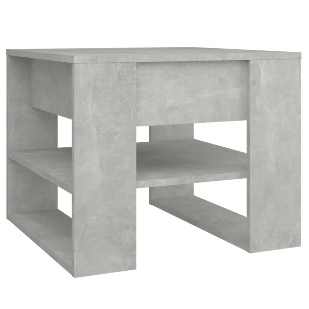 vidaXL Măsuță de cafea, gri beton, 55,5x55x45 cm, lemn prelucrat