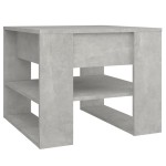 vidaXL Măsuță de cafea, gri beton, 55,5x55x45 cm, lemn prelucrat vidaXL Măsuță de cafea, gri beton, 55,5x55x45 cm, lemn prelucrat