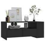 vidaXL Măsuță de cafea, negru, 102x55x42 cm, lemn prelucrat