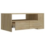 vidaXL Măsuță de cafea, stejar sonoma, 102x55x42 cm, lemn prelucrat vidaXL Măsuță de cafea, stejar sonoma, 102x55x42 cm, lemn prelucrat