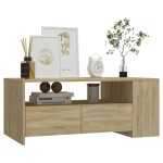 vidaXL Măsuță de cafea, stejar sonoma, 102x55x42 cm, lemn prelucrat vidaXL Măsuță de cafea, stejar sonoma, 102x55x42 cm, lemn prelucrat