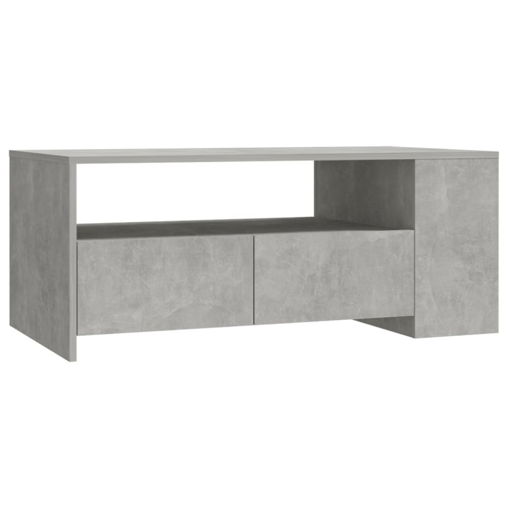 vidaXL Măsuță de cafea, gri beton, 102x55x42 cm, lemn prelucrat