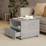 vidaXL Măsuță de cafea, gri beton, 55x55x40 cm, lemn prelucrat vidaXL Măsuță de cafea, gri beton, 55x55x40 cm, lemn prelucrat