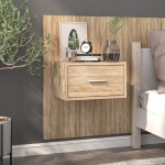 vidaXL Noptieră de perete, stejar sonoma vidaXL Noptieră de perete, stejar sonoma
