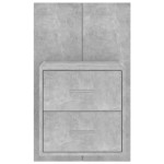 vidaXL Noptieră de perete, gri beton vidaXL Noptieră de perete, gri beton