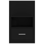 vidaXL Noptiere de perete, 2 buc., negru