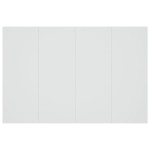 vidaXL Tăblie de pat, alb, 120x1,5x80 cm, lemn prelucrat