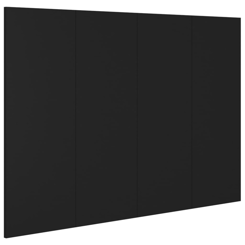 vidaXL Tăblie de pat, negru, 120x1,5x80 cm, lemn prelucrat
