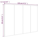 vidaXL Tăblie de pat, stejar Sonoma, 120x1,5x80 cm, lemn prelucrat