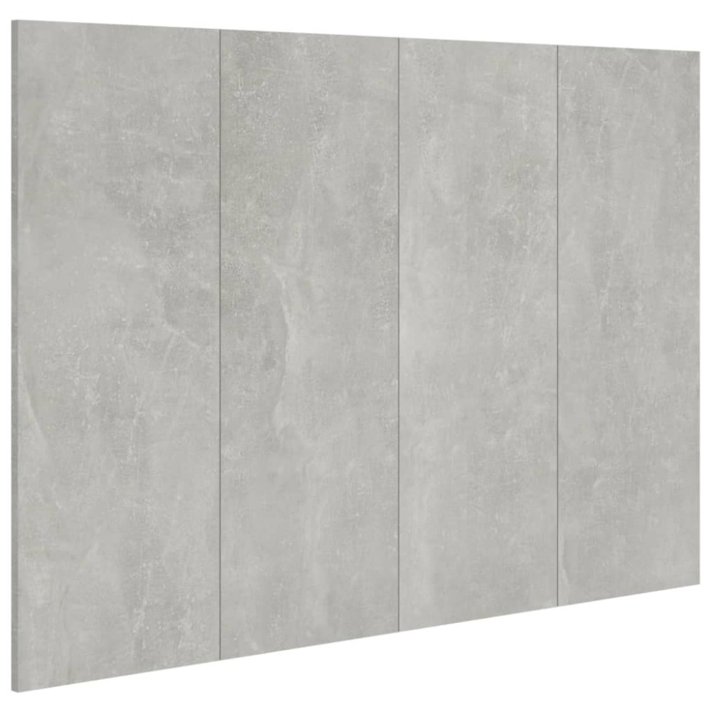 vidaXL Tăblie de pat, gri beton, 120x1,5x80 cm, lemn prelucrat