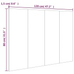 vidaXL Tăblie de pat, gri beton, 120x1,5x80 cm, lemn prelucrat vidaXL Tăblie de pat, gri beton, 120x1,5x80 cm, lemn prelucrat
