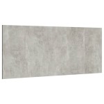 vidaXL Tăblie de pat, gri beton, 200x1,5x80 cm, lemn prelucrat