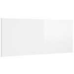 vidaXL Tăblie de pat,alb extralucios, 200x1,5x80 cm, lemn prelucrat vidaXL Tăblie de pat,alb extralucios, 200x1,5x80 cm, lemn prelucrat