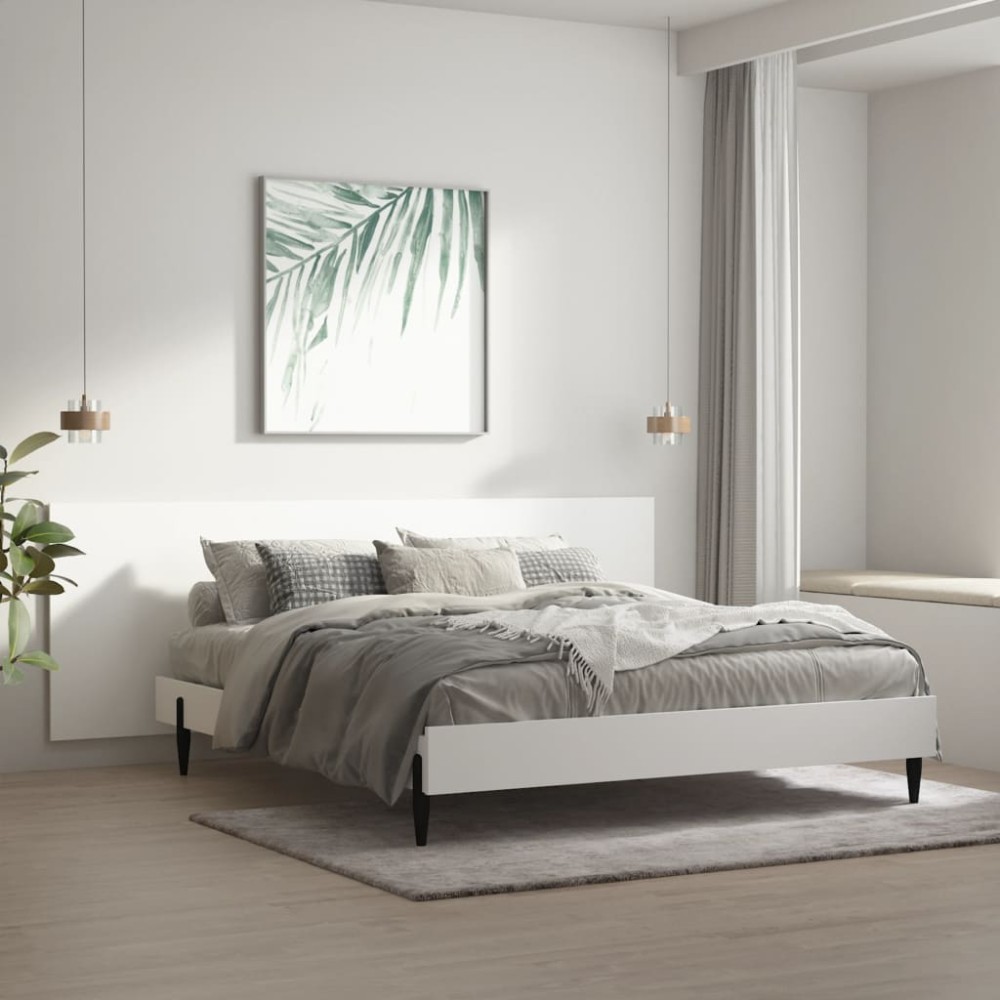 vidaXL Tăblie de perete,alb,240x1,5x80 cm, lemn prelucrat