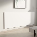 vidaXL Tăblie de perete,alb,240x1,5x80 cm, lemn prelucrat