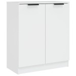 vidaXL Servantă, alb, 60x30x70 cm, lemn prelucrat