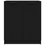 vidaXL Servantă, negru, 60x30x70 cm, lemn prelucrat