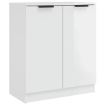 vidaXL Servantă, alb extralucios, 60x30x70 cm, lemn prelucrat vidaXL Servantă, alb extralucios, 60x30x70 cm, lemn prelucrat