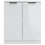 vidaXL Servantă, alb extralucios, 60x30x70 cm, lemn prelucrat vidaXL Servantă, alb extralucios, 60x30x70 cm, lemn prelucrat