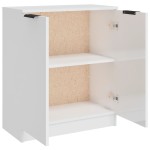 vidaXL Servantă, alb extralucios, 60x30x70 cm, lemn prelucrat vidaXL Servantă, alb extralucios, 60x30x70 cm, lemn prelucrat