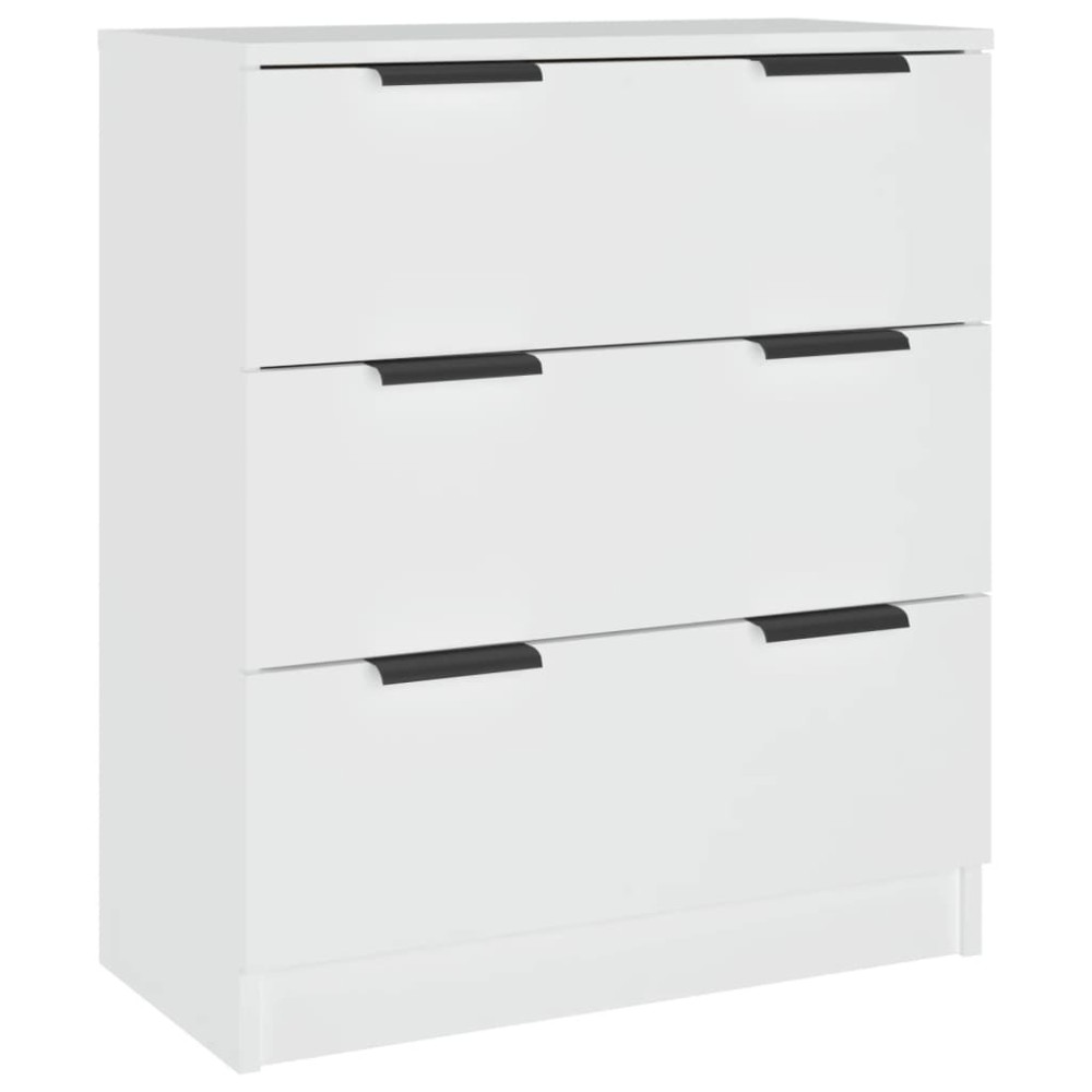 vidaXL Dulap, alb, 60x30x70 cm, lemn prelucrat