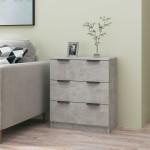 vidaXL Dulap, gri beton, 60x30x70 cm, lemn prelucrat vidaXL Dulap, gri beton, 60x30x70 cm, lemn prelucrat