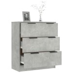 vidaXL Dulap, gri beton, 60x30x70 cm, lemn prelucrat vidaXL Dulap, gri beton, 60x30x70 cm, lemn prelucrat