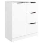 vidaXL Dulap, alb, 60x30x70 cm, lemn prelucrat
