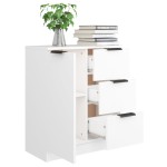 vidaXL Dulap, alb, 60x30x70 cm, lemn prelucrat
