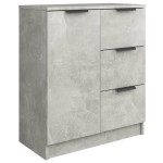 vidaXL Dulap, gri beton, 60x30x70 cm, lemn prelucrat vidaXL Dulap, gri beton, 60x30x70 cm, lemn prelucrat