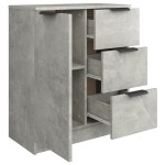 vidaXL Dulap, gri beton, 60x30x70 cm, lemn prelucrat vidaXL Dulap, gri beton, 60x30x70 cm, lemn prelucrat