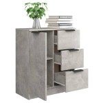 vidaXL Dulap, gri beton, 60x30x70 cm, lemn prelucrat vidaXL Dulap, gri beton, 60x30x70 cm, lemn prelucrat