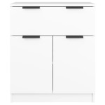 vidaXL Dulap, alb, 60x30x70 cm, lemn prelucrat