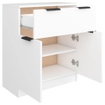 vidaXL Dulap, alb, 60x30x70 cm, lemn prelucrat
