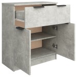 vidaXL Dulap, gri beton, 60x30x70 cm, lemn prelucrat