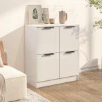 vidaXL Dulap, alb, 60x30x70 cm, lemn prelucrat