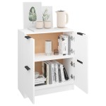 vidaXL Dulap, alb, 60x30x70 cm, lemn prelucrat