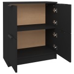 vidaXL Servantă, negru, 60x30x70 cm, lemn prelucrat vidaXL Servantă, negru, 60x30x70 cm, lemn prelucrat