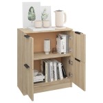 vidaXL Servantă, stejar sonoma, 60x30x70 cm, lemn prelucrat vidaXL Servantă, stejar sonoma, 60x30x70 cm, lemn prelucrat