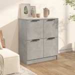 vidaXL Dulap, gri beton, 60x30x70 cm, lemn prelucrat