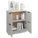 vidaXL Dulap, gri beton, 60x30x70 cm, lemn prelucrat