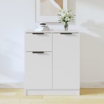 vidaXL Dulap, alb, 60x30x70 cm, lemn prelucrat