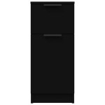 vidaXL Servantă, negru, 30x30x70 cm, lemn prelucrat