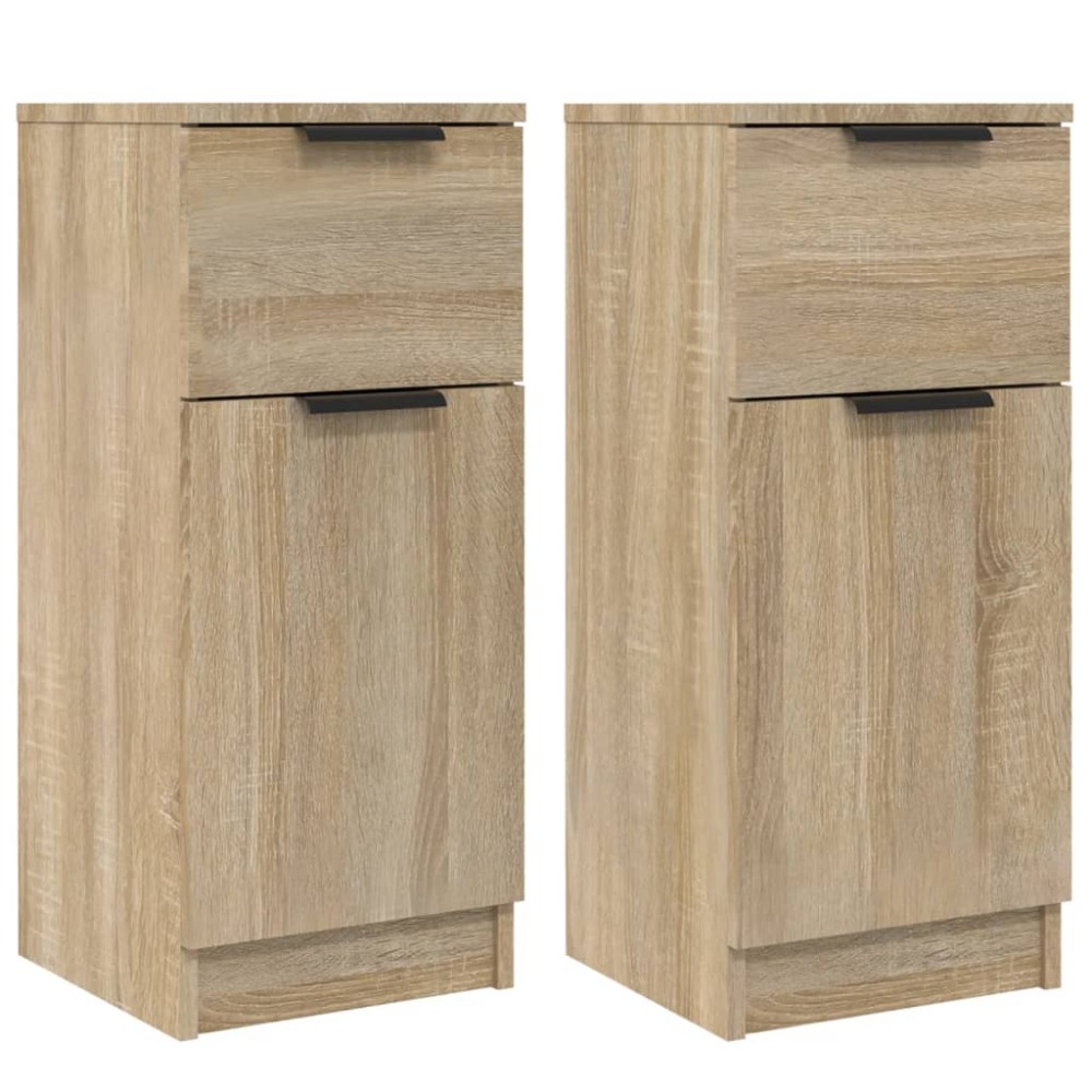 vidaXL Dulapuri, 2 buc., stejar sonoma, 30x30x70 cm, lemn compozit