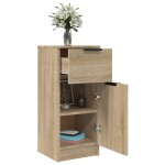 vidaXL Dulapuri, 2 buc., stejar sonoma, 30x30x70 cm, lemn compozit