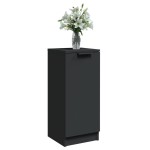 vidaXL Servante, 2 buc., negru, 30x30x70 cm, lemn prelucrat