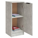 vidaXL Dulapuri, 2 buc., gri beton, 30x30x70 cm, lemn compozit