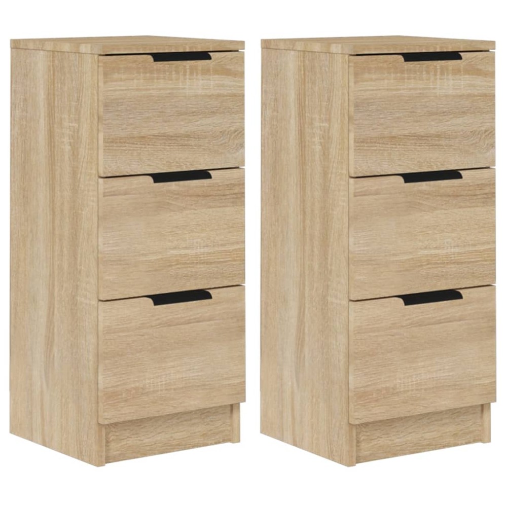vidaXL Dulapuri, 2 buc., stejar sonoma, 30x30x70 cm, lemn compozit